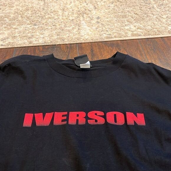 VTG Reebok Allen Iverson graphic limited edition Tee black and red size XXL - Picture 2 of 7